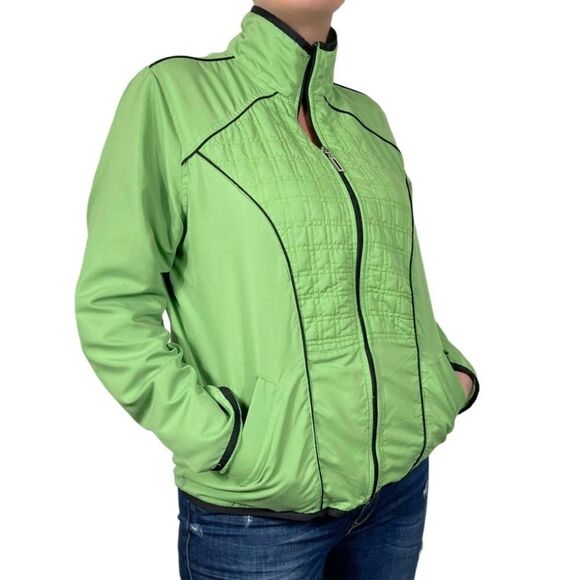Kim Rogers Womens Green Zip Up Jacket - Picture 2 of 11